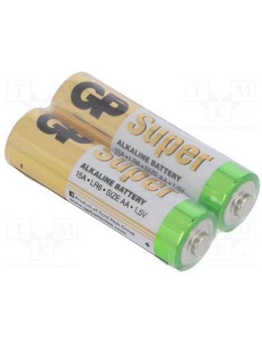 PILA ALCALINA 1,5V AAA LR 03 ( 8081006 ) GP SUPER  PACK/2 UDS