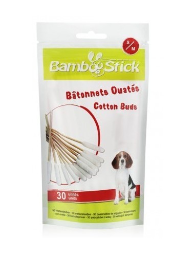 Bastoncillos tamaño S/M  Bamboo stick Bolsa: 30 Uds.