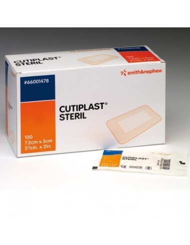 APOSITO ESTERIL CUTIPLAST 7,2CM X 5CM  CAJA DE 100 UDS.