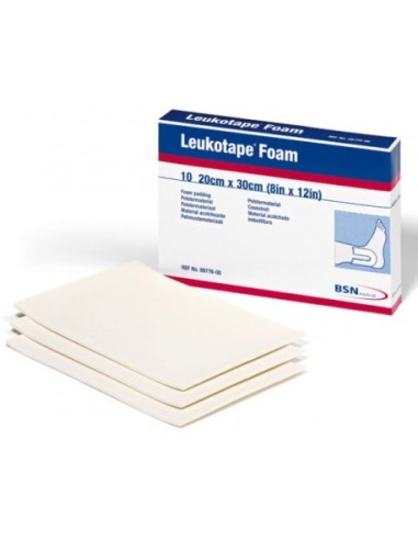 LEUKOTAPE FOAM, LAMINA GOMA-ESPUMA 20CMX30CM. C/10