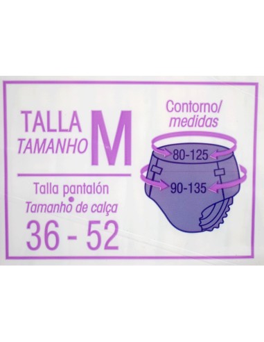 PAÑAL ADULTO TALLA MEDIANA PAQ. 80 UDS